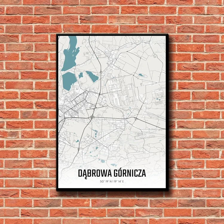 Plakat Dąbrowa Górnicza day tło ściana czerwone cegły