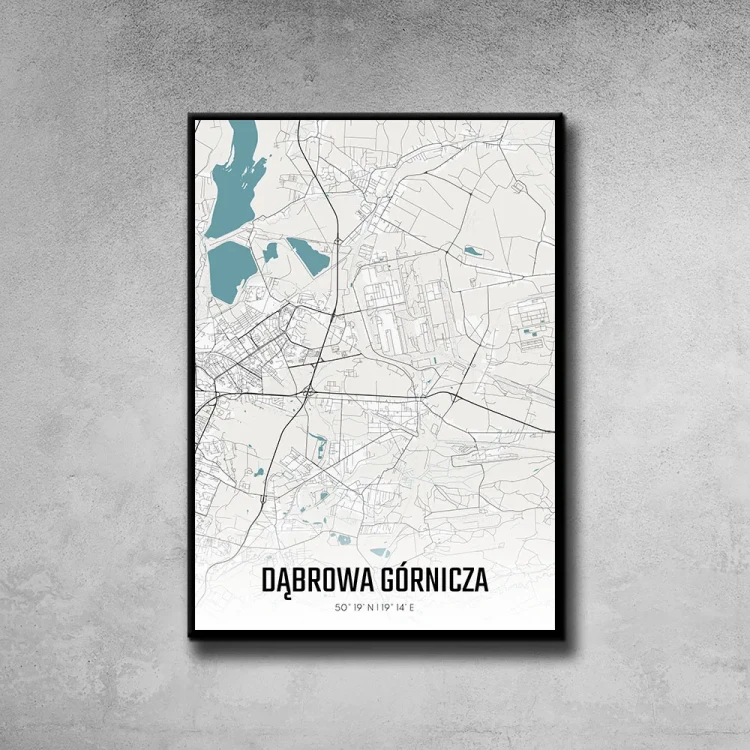 Plakat Dąbrowa Górnicza day tło ściana szary beton