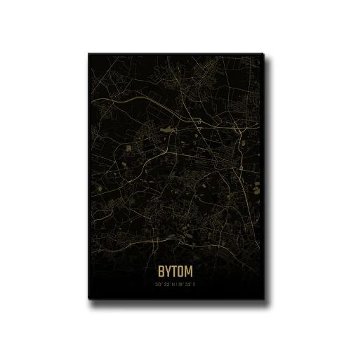 Plakat Bytom amber night białe tło