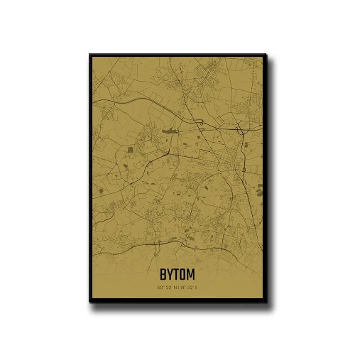 Plakat Bytom amber białe tło