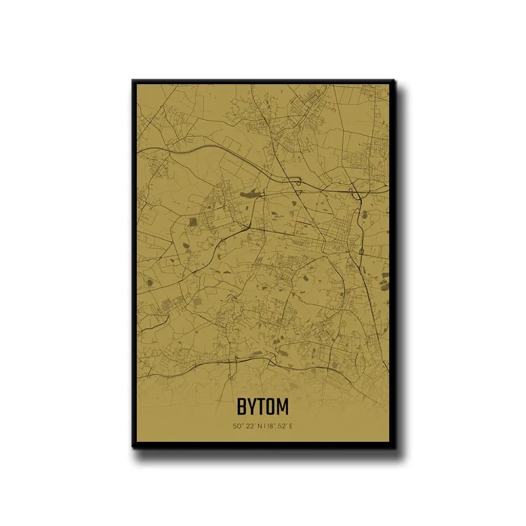 Plakat Bytom amber białe tło