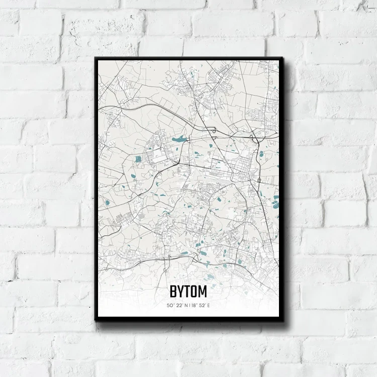 Plakat Bytom day tło ściana białe cegły