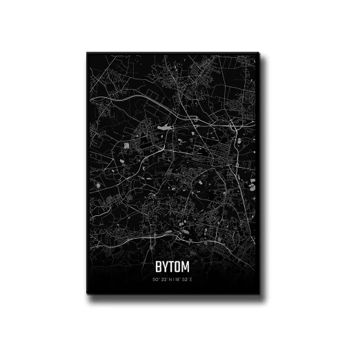 Plakat Bytom night białe tło