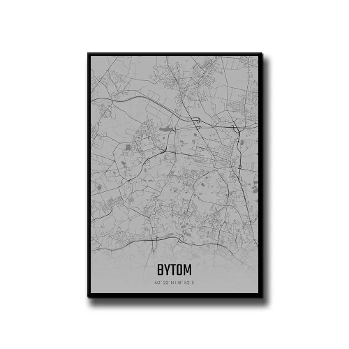 Plakat Bytom fog białe tło