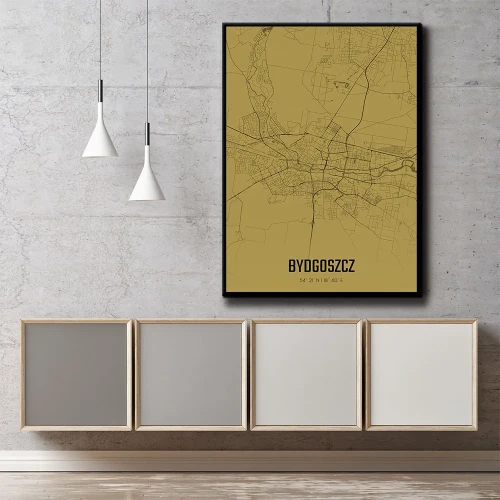 Plakat Bydgoszcz amber mockup