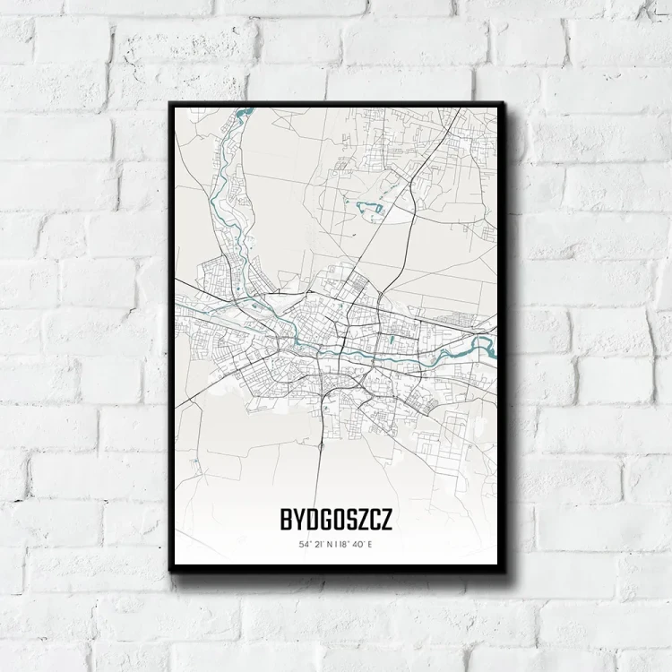 Plakat Bydgoszcz day tło ściana białe cegły