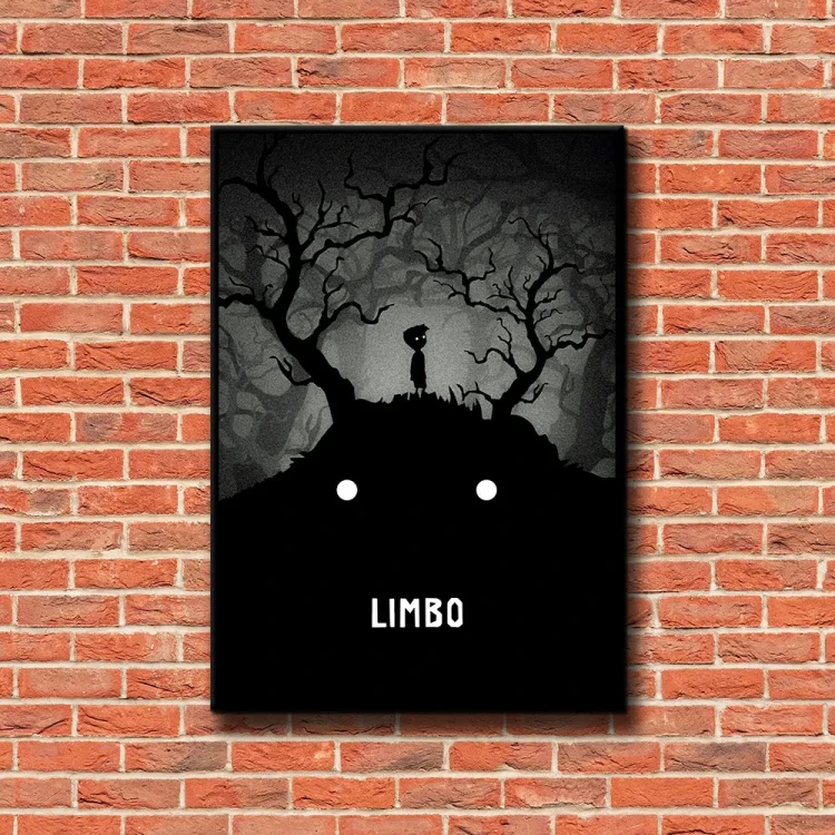 Plakat LIMBO tło ściana czerwone cegły