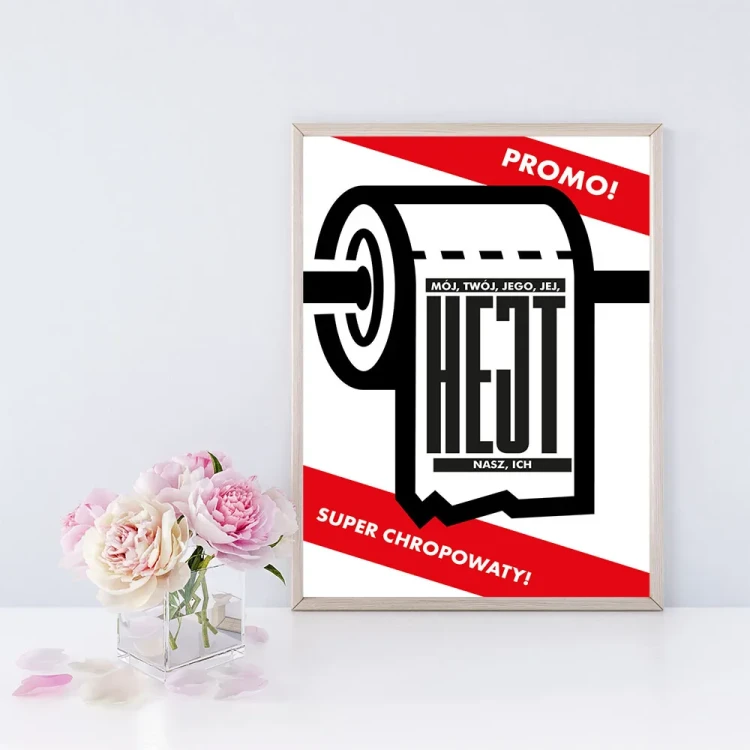 Plakat Hejt mockup