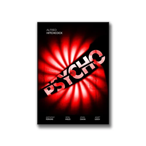 Plakat Psycho białe tło