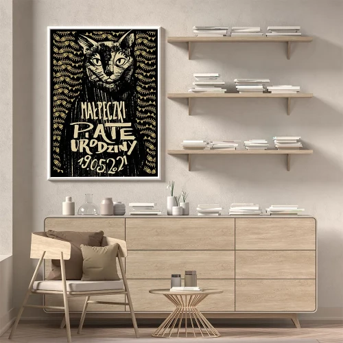 Plakat Urodziny Małpeczki mockup