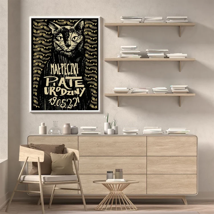 Plakat Urodziny Małpeczki mockup