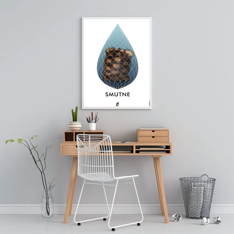 Plakat Smutne mockup