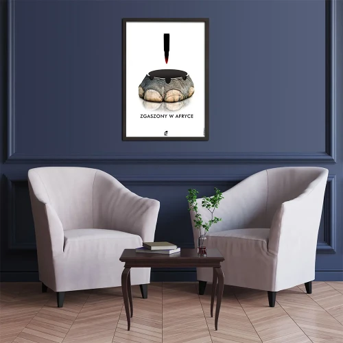 Plakat Zgaszony w Afryce mockup