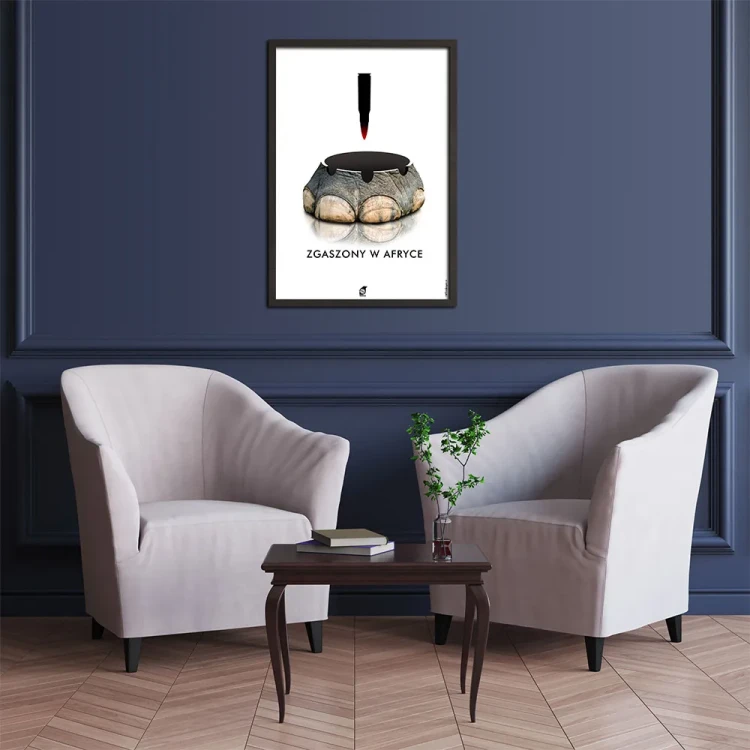 Plakat Zgaszony w Afryce mockup