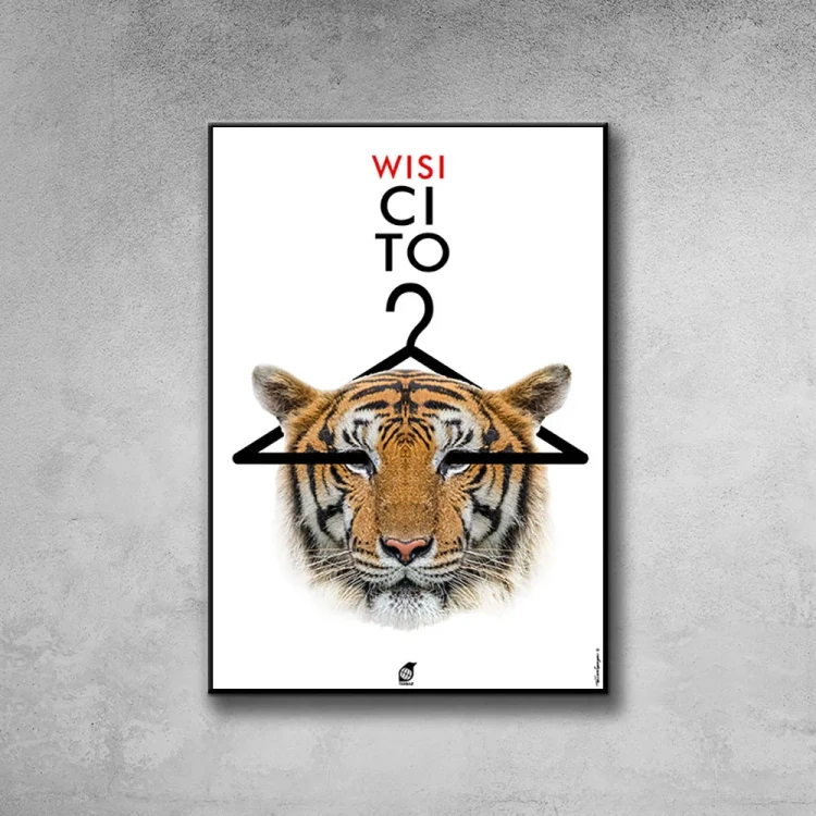 Plakat Wisi Ci To tło ściana szary beton