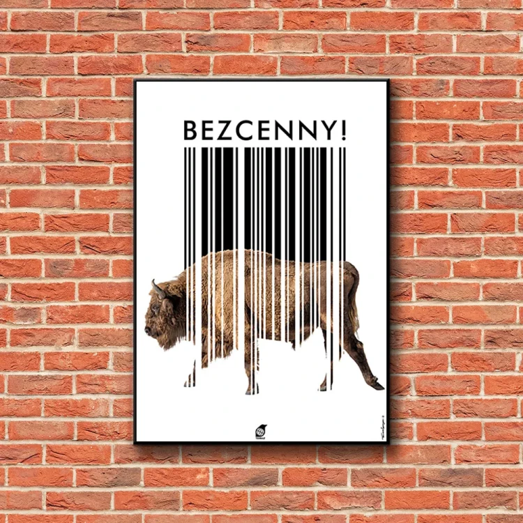 Plakat Bezcenny tło ściana czerwone cegły