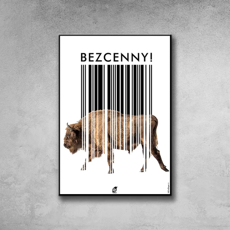 Plakat Bezcenny tło ściana szary beton