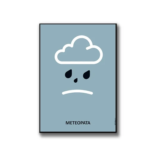 Plakat Meteopata białe tło