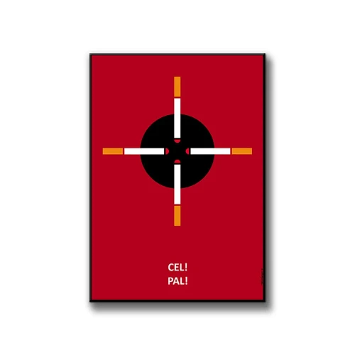 Plakat Cel Pal białe tło