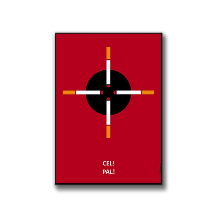 Plakat Cel Pal białe tło