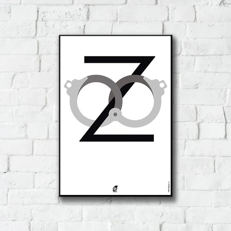 Plakat Zoo tło ściana białe cegły