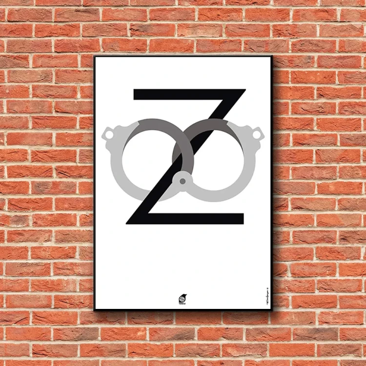 Plakat Zoo tło ściana czerwone cegły