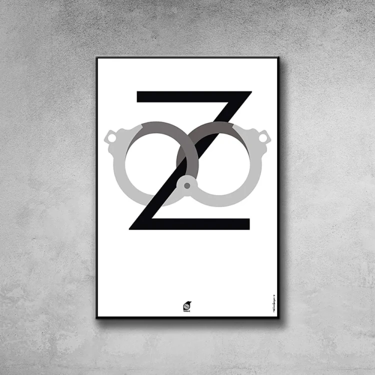 Plakat Zoo tło ściana szary beton