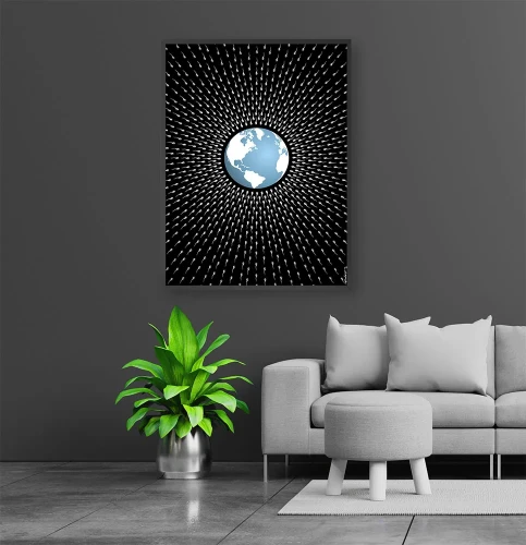 Plakat Przeludnienie mockup