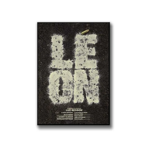 Plakat Leon białe tło