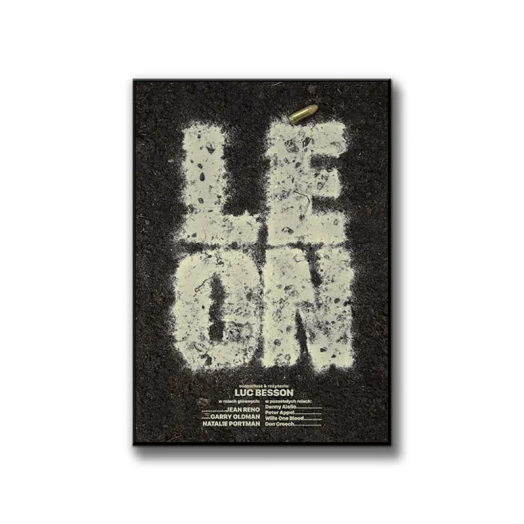 Plakat Leon białe tło