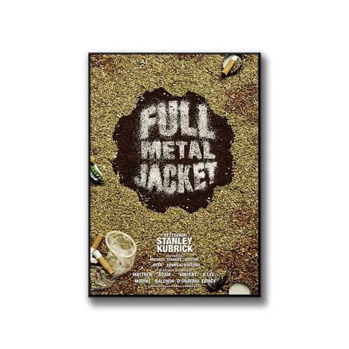 Plakat Full Metal Jacket białe tło