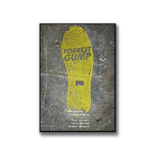Plakat Forrest Gump białe tło