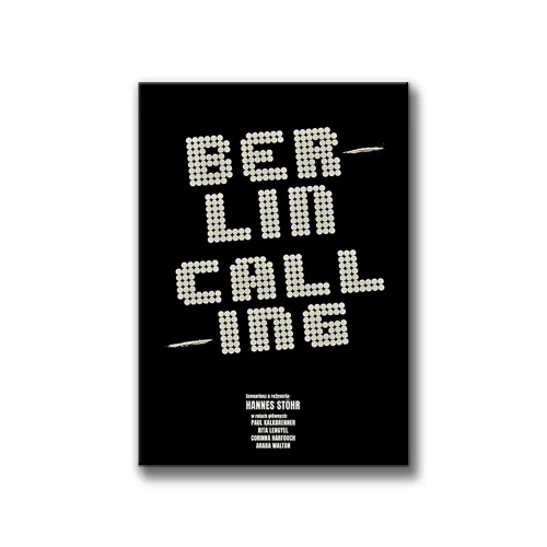 Plakat Berlin Calling białe tło