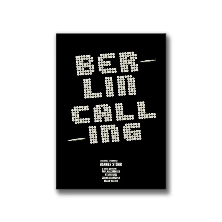 Plakat Berlin Calling białe tło